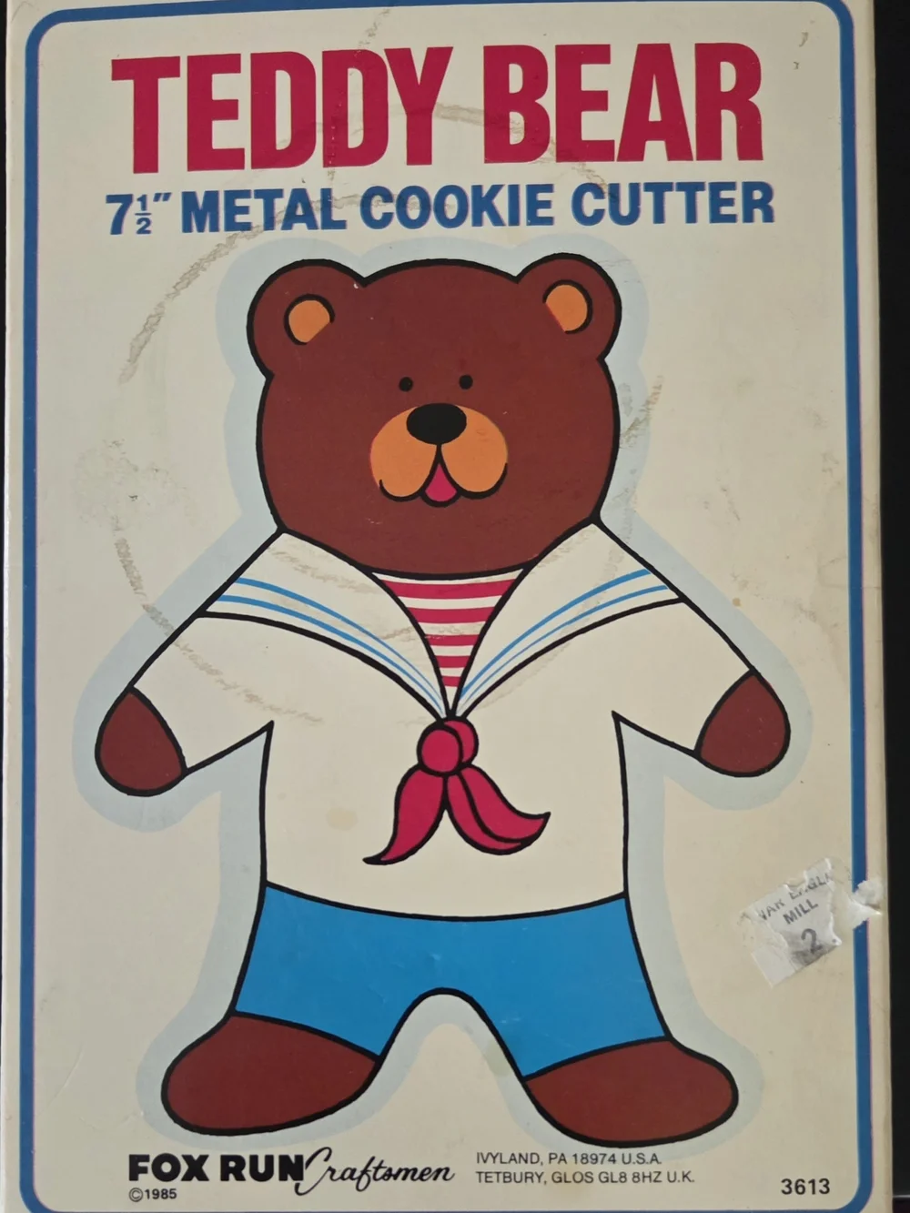 Vintage New Teddy Bear Metal Cookie Cutter